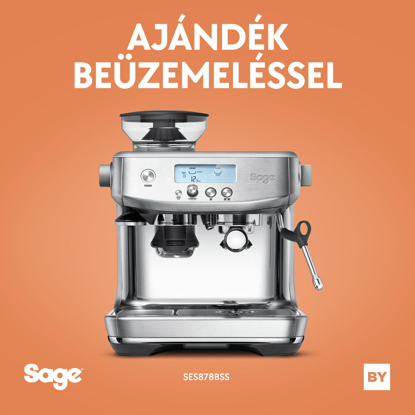...Kiemelt ajánlat - Sage SES878BSS - The Barista Pro